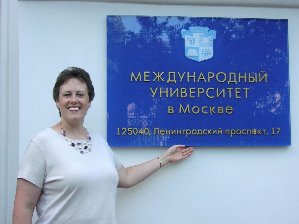 Karen in Moscow, where she researched Slavic language and literature.